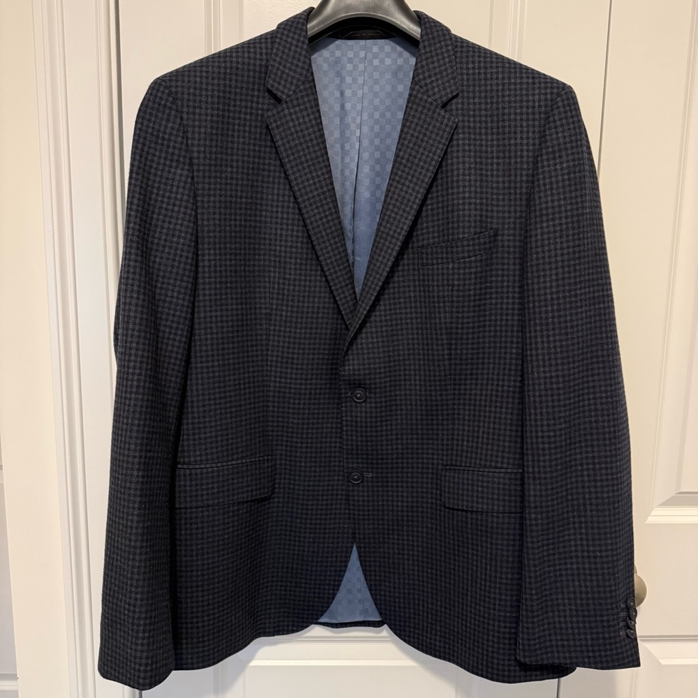 Hugo Boss Checkered Wool Blazer